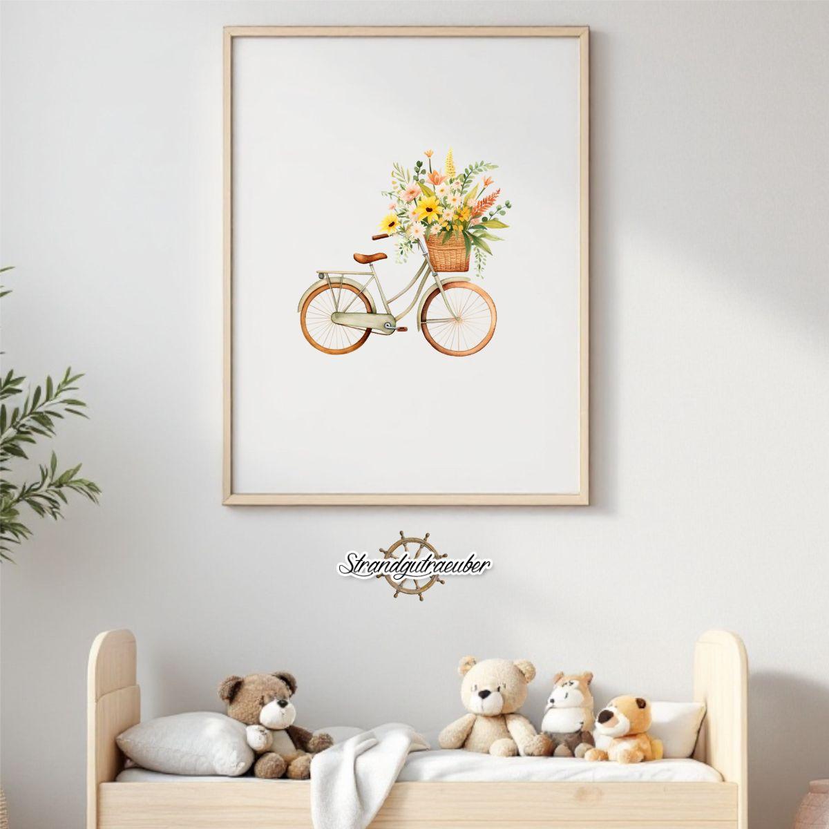Buegelbild Blumenrad